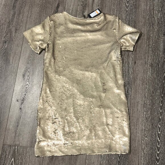 Kenneth Cole Sequin Shirt Dress Women's Party Dress Bronze S Small BRAND NEW NWT - Picture 7 of 8